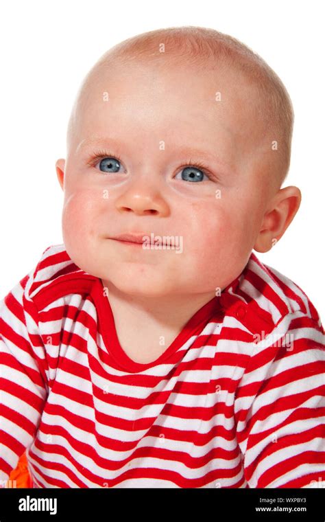 Portrait Of A Friendly Baby Boy Stock Photo Alamy