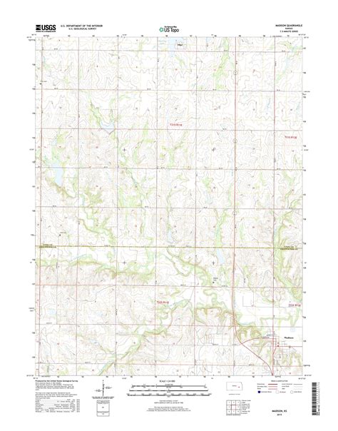 Mytopo Madison Kansas Usgs Quad Topo Map