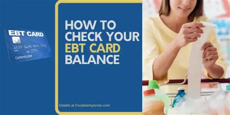 Ebt Card Balance Check By State Food Stamps Now