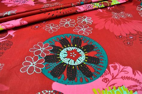 * blumen stoff * tischdecke stoff, premium quilten stoff, baumwollstoff masse lager, quilting stoff. Stoff Meterware Floral - Hilco Viskose Retro Flowers - Meterware und Stoffe - Stoff zum nähen ...