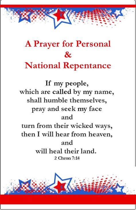 National Day Of Prayer Flyers And Bulletin Inserts For All Countries