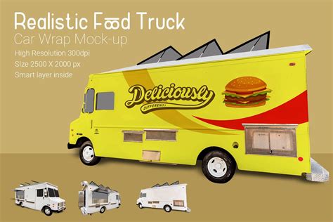 Download Food Truck Mock-Up | Food truck, Mocking, Used food trucks