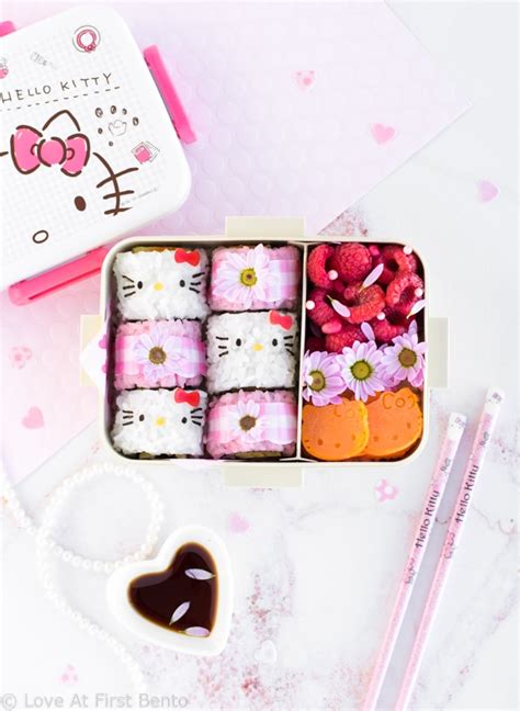 Hello Kitty Pretty Pink Sushi Bento Love At First Bento