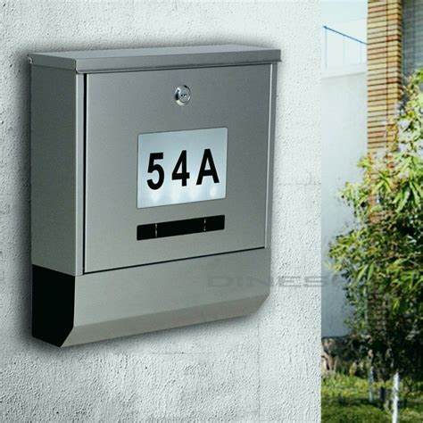Und natürlich von deinen persönlichen präferenzen. Edelstahl Briefkasten Mit Hausnummer | Haus Design Ideen