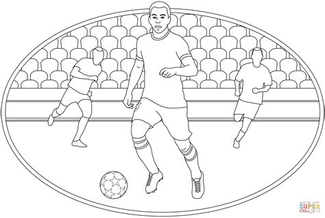 Football Soccer Coloring Page Free Printable Coloring Pages