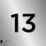 Number 13 Sign  Braille Signs