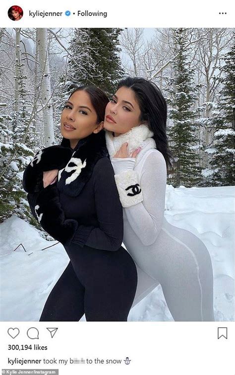 Kylie Jenner Looks Like A Snow Bunny As She Slips Into Tight Suit And