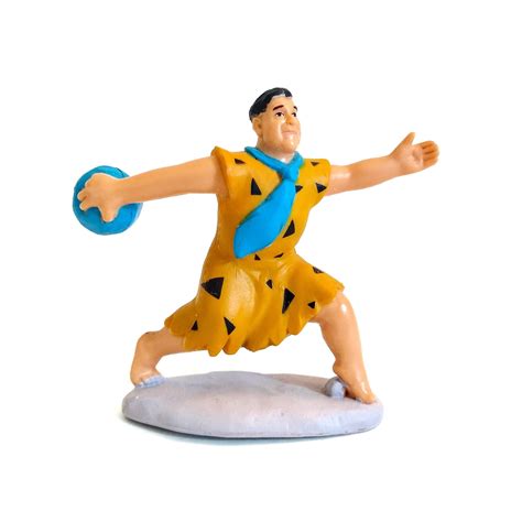 Fred Flintstones Bowling Pvc Figure Vintage 1993 Flintstones Etsy