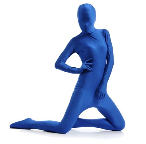 Blue Lycra Spandex Zentai Suits Catsuit In Zentai From Novelty