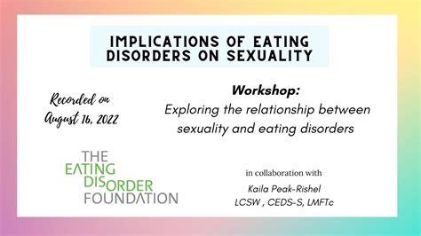 Implications Of Eating Disorders On Sexuality Youtube