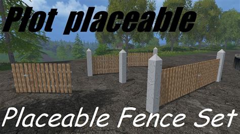 Farming Simulator 15 Mod Test 23 Płot Placeable Placeable Fence Set