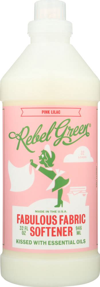 REBEL GREEN Fabric Softener Pink Lilac 32 Oz Iron Core