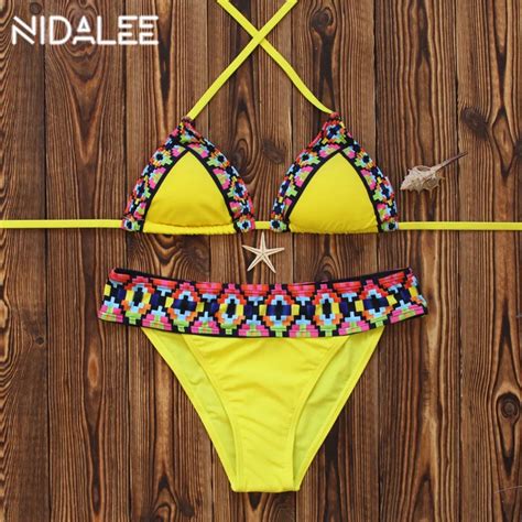 nidalee bodysuit bikini swimsuit n7082 sexy women beach dress bikini set suits retro biquini for