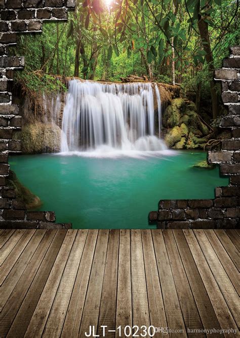 2019 Beauty Waterfall Popular Backgrounds For Photo Studio Vinyl Cloth