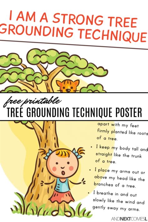 Free Printable Tree Grounding Technique For Kids And Next Comes L