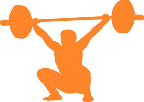 Olympic Weightlifting Crossfit Exercise Clip Art Silhouette Png