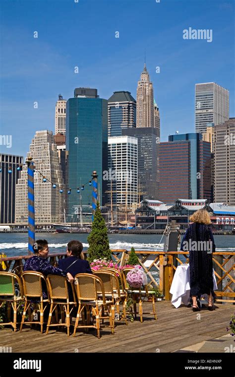 Lower Manhattan Viewed From Fulton Ferry Landing Dumbo District