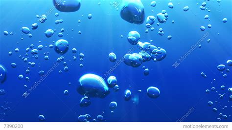 Beautiful Looped Animation Of Air Bubbles Underwater Hd 1080 Stock