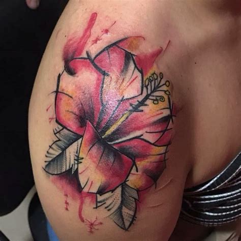 75 Best Hibiscus Flower Tattoo Meaning And Designs Art Of Nature 2019