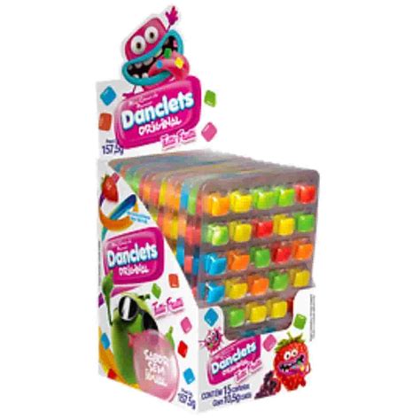 Mini Chicletes Danclets Tutti Frutti 15 Cartelas Danilla Foods Compr