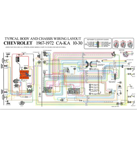 Full Color Wiring Diagram-Std-Classic Chevy Truck Parts