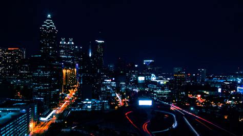 Download Wallpaper 1280x720 Night City City Lights Light Buildings