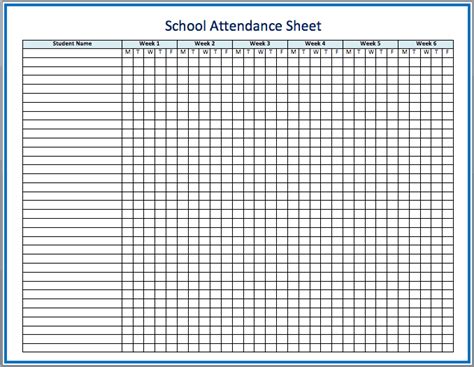 3 Attendance Excel Templates Word Excel Formats