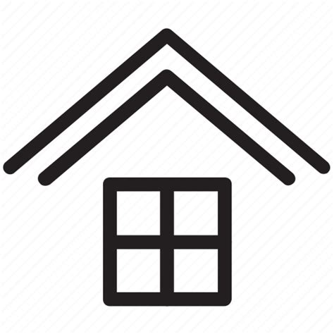 Apartment, home window, house window, hut window, window icon