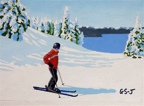 Best Skiing Scenes Oil Paintings Of Skiers Scott Jones