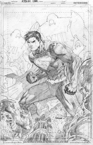 Action Comics 1 Variant Jim Lee Pencils Comic Art Superman Art