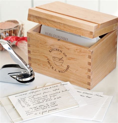 Mothers Day Ideas A Personalized Recipe Box For Mom