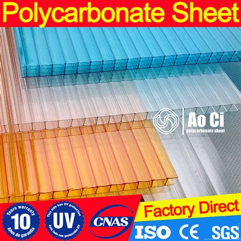 Owing to our experience, we have been successful in catering to the requirements of our esteemed clients by offering quality polycarbonate sheets. China Twin Wall Frosted Polycarbonate Hollow Sheet with UV ...