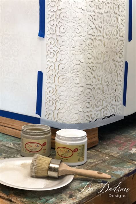 Easy Diy Chalk Paint Stenciling For Furniture Do Dodson Designs