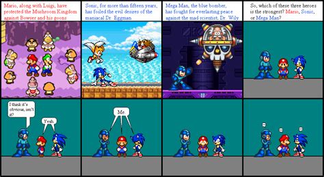 Mario Vs Sonic Vs Mega Man Issue 1 Party Ninja Wiki
