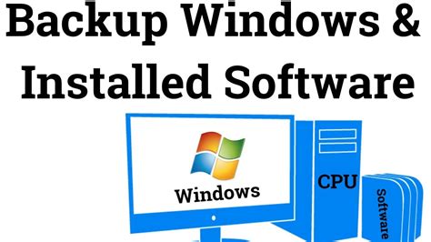 How To Windows Backup With Full Software And Restore Computer Backup