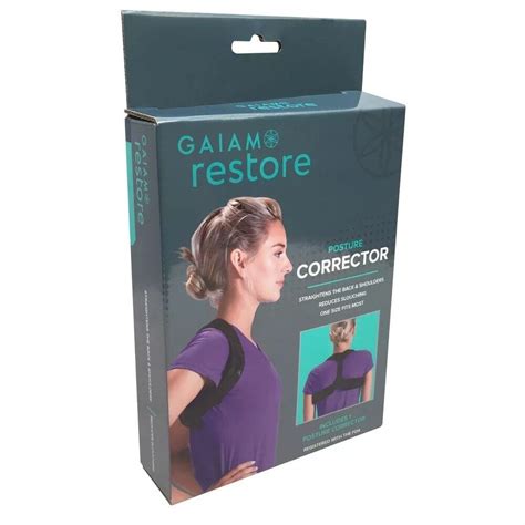 Nwt Gaiam Restore Posture Corrector Back Stretcher Blackk26 Ebay
