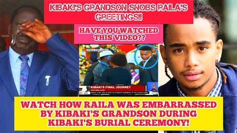 Mwai Kibaki S Grandson Refuses To Shake Hands With Raila 😨💔 What Raila Did Next Will Shock You 😨