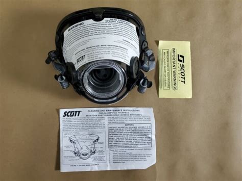 Scott Av 2000 Facepiece Firefighter Scba Mask Size Large Ebay
