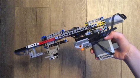 Lego Technic Automatic Lego Gun Brickshooter Youtube