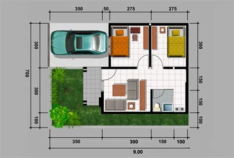 Denah rumah type 36 renovasi identik dengan ukurannya yang kecil. Denah Rumah Type 36 - Kumpulan Foto Rumah