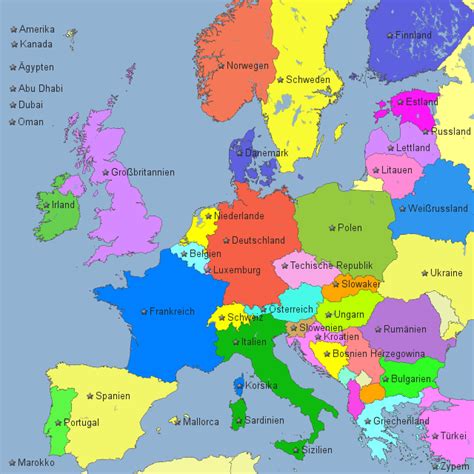 Deutschland Europakarte My Blog