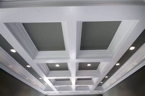 These faux beams blow away real wood beams or constructing a couffered ceiling out of dry wall and moulding. faux coffered ceiling ideas » Gypsum Ceiling Supplies