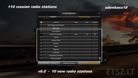 Russian Radio Stations V 6 0 ETS2 Mods