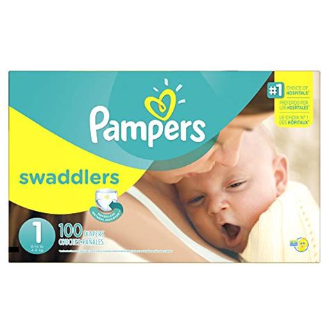 Pampers Swaddlers Disposable Diapers Newborn Size 1 8 14 Lb 100