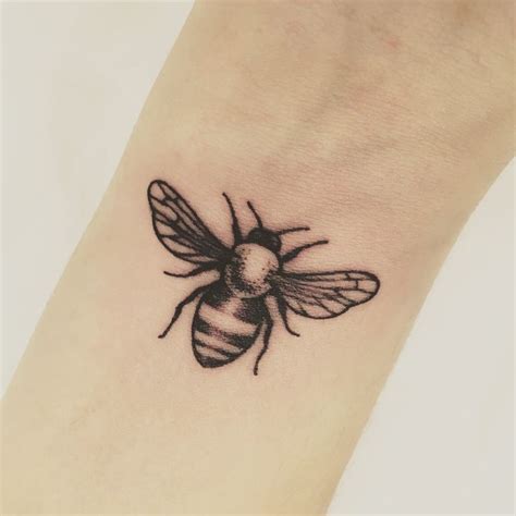 Important Ideas 37 Black And White Bee Tattoo Ideas