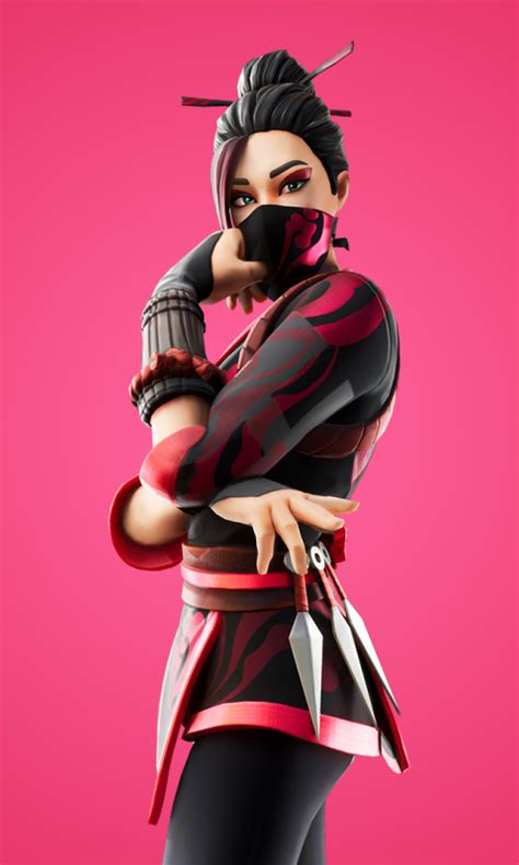 480x800 Resolution Red Jade Skin Fortnite Outfit Galaxy Note Htc