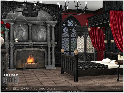 The Sims Resource Ohmygoth Gothic Bedroom