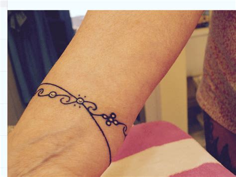 29 classy dainty wrist tattoos. Wrist bracelet I just had done highlighted pearls in white ...