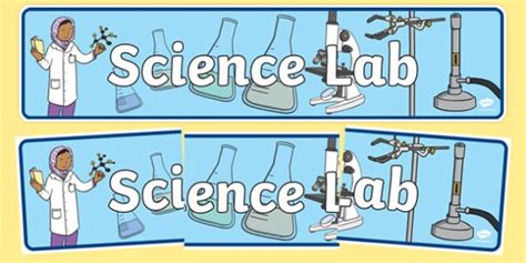 Science Lab Role Play Display Banner Laboratory Scientist