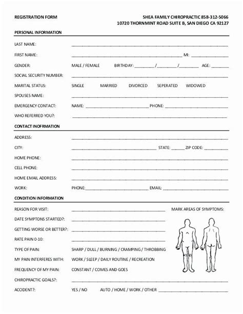Medical Intake Forms Template Luxury Patient Intake Form Template